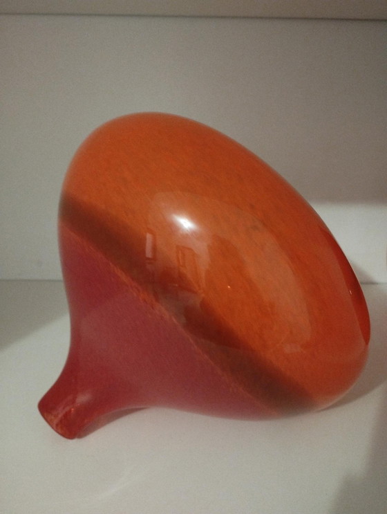 Image 1 of Pair Or 2 80' Vintage Pate De Verre Vases