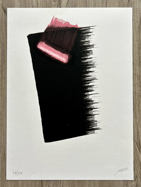 Image 1 of Screenprint Maarten Manson - Escape Red Black