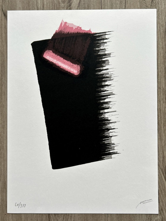 Image 1 of Screenprint Maarten Manson - Escape Red Black