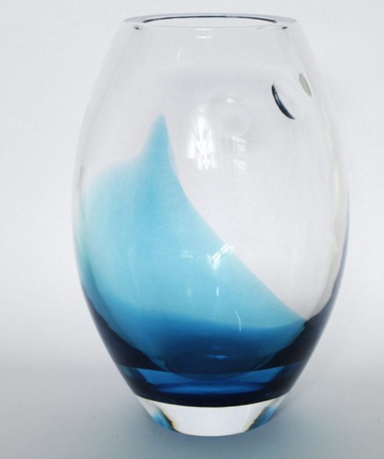 Image 1 of Glasfabriek Leerdam Crystal vase by Siem van der Marel