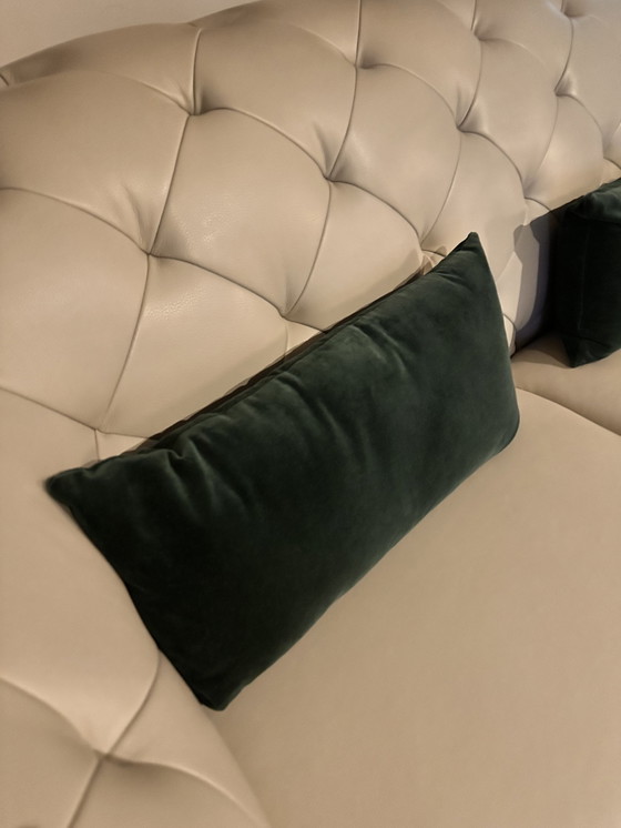 Image 1 of Leather 2.5 Seater With Hocker