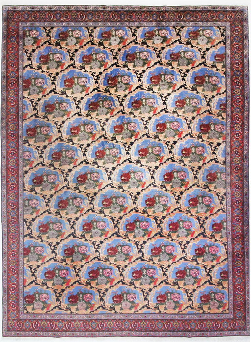 Persian carpet Senneh Kurdistan Fine 400 X 300 Cm Top condition