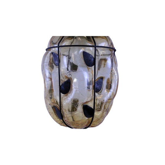 Image 1 of Vintage pendant lamp by Ture Berglund Skansenlampa for Stockholms Glasbruk, 1930s