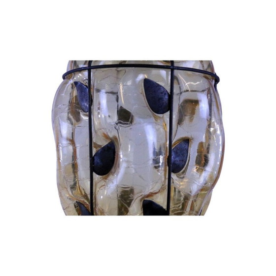 Image 1 of Vintage pendant lamp by Ture Berglund Skansenlampa for Stockholms Glasbruk, 1930s