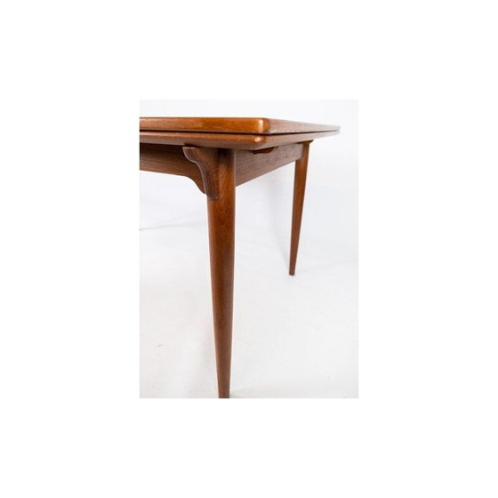Image 1 of Vintage teak table with extensions Denmark 1960s