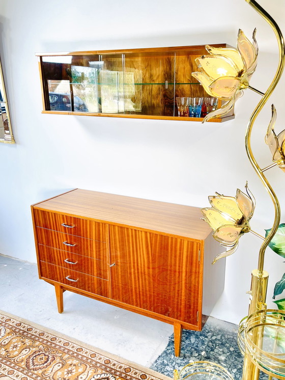 Image 1 of Hanging Display Case In Walnut Guitar Lacquer