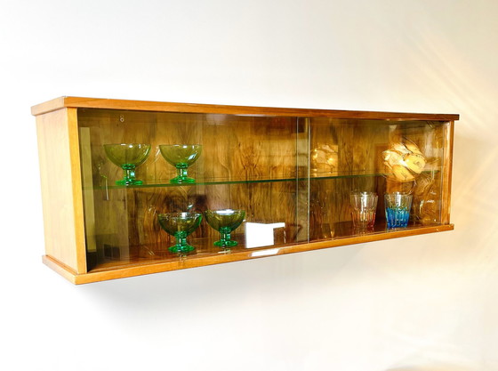 Image 1 of Hanging Display Case In Walnut Guitar Lacquer