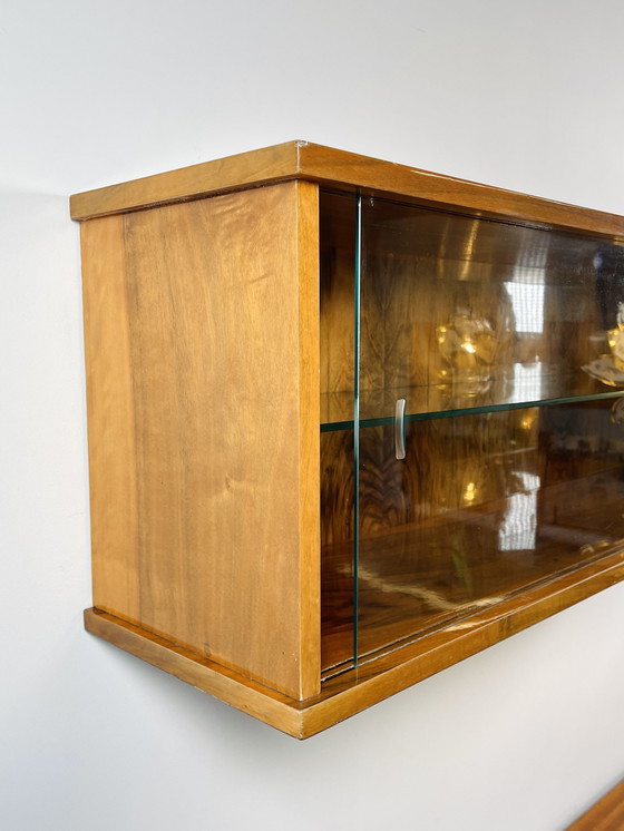 Image 1 of Hanging Display Case In Walnut Guitar Lacquer