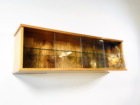 Image 1 of Hanging Display Case In Walnut Guitar Lacquer