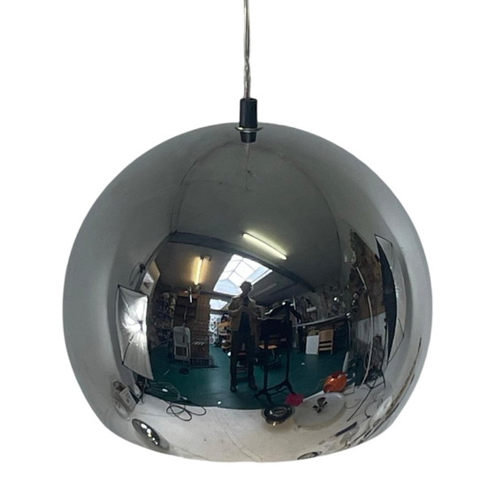 Image 1 of Space Age Design - Hala - Hanging Pendant - Globe - Chromed - Marked On The Inside