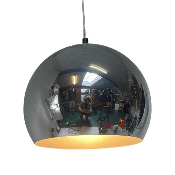 Image 1 of Space Age Design - Hala - Hanging Pendant - Globe - Chromed - Marked On The Inside