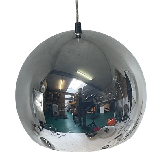 Image 1 of Space Age Design - Hala - Hanging Pendant - Globe - Chromed - Marked On The Inside