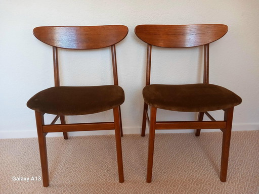 2x Danish Farstrup Dining Chair