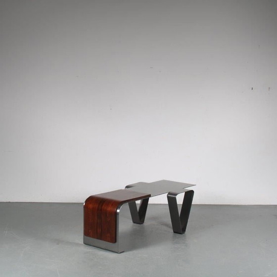 Image 1 of Coffee Table in the style of Michel Boyer, France 1970