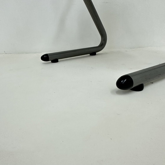 Image 1 of Sillón de cuero estilo Memphis, década de 1980