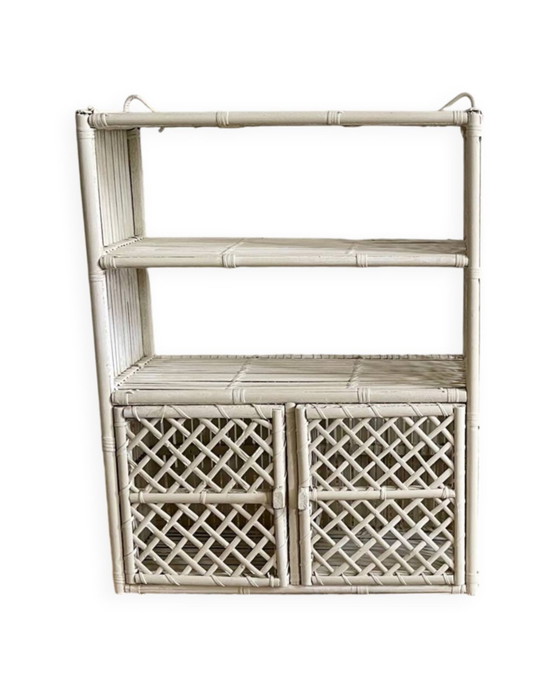 Image 1 of Rattan Wall Shelf