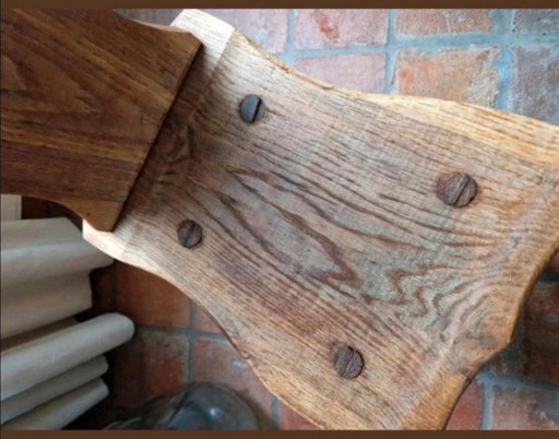 Low Brutalist Farmer's Chair, Stool