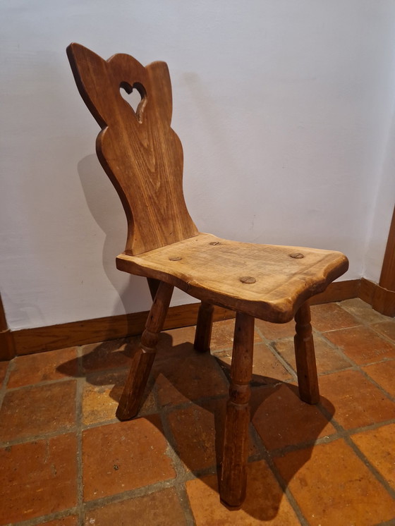 Image 1 of Low Brutalist Farmer's Chair, Stool