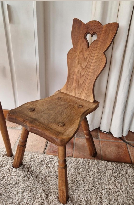 Image 1 of Low Brutalist Farmer's Chair, Stool