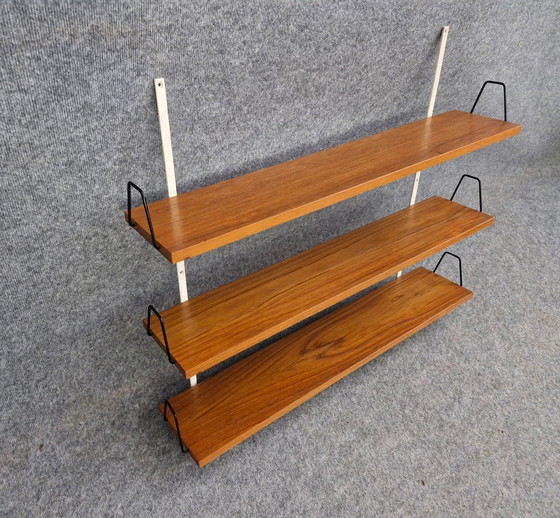 Image 1 of Shelf Teak 60s Danish Mid - Century Design "String Style" Vintage Retro 60S