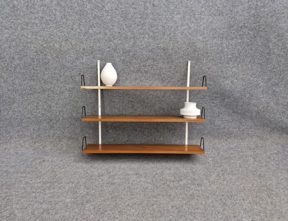 Image 1 of Shelf Teak 60s Danish Mid - Century Design "String Style" Vintage Retro 60S