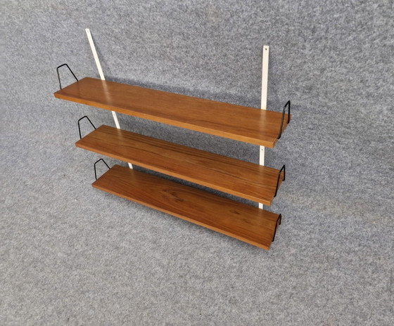 Image 1 of Shelf Teak 60s Danish Mid - Century Design "String Style" Vintage Retro 60S