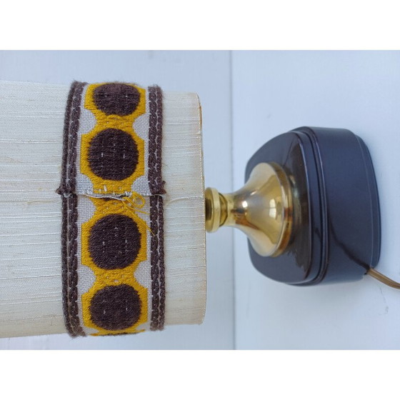 Image 1 of Lampada vintage in bachelite e tessuto, 1960