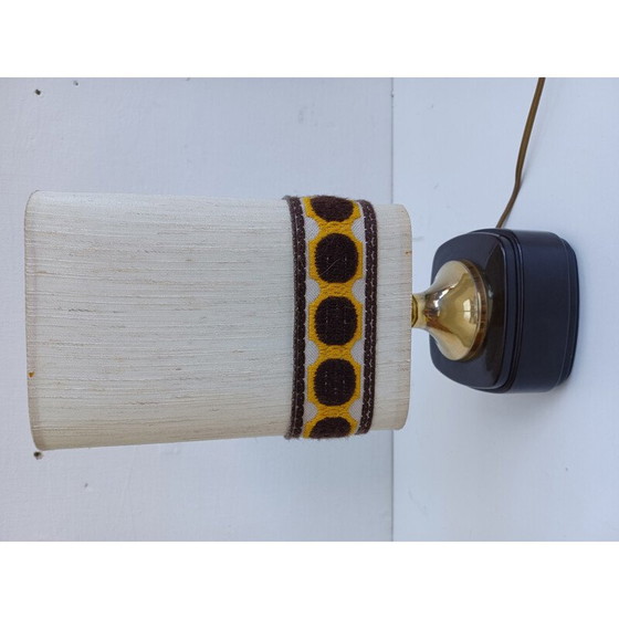Image 1 of Lampada vintage in bachelite e tessuto, 1960