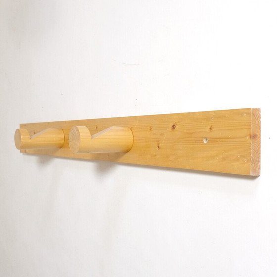 Image 1 of Vintage coat rack in solid pine, selected by Charlotte Perriand for Les Arcs, 1960