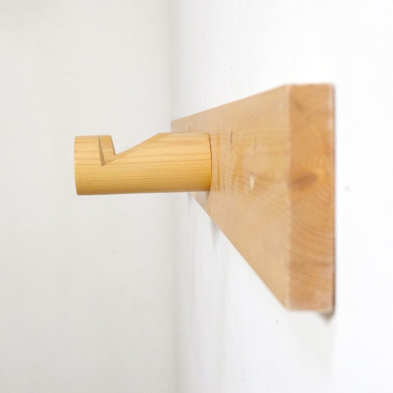 Image 1 of Vintage coat rack in solid pine, selected by Charlotte Perriand for Les Arcs, 1960