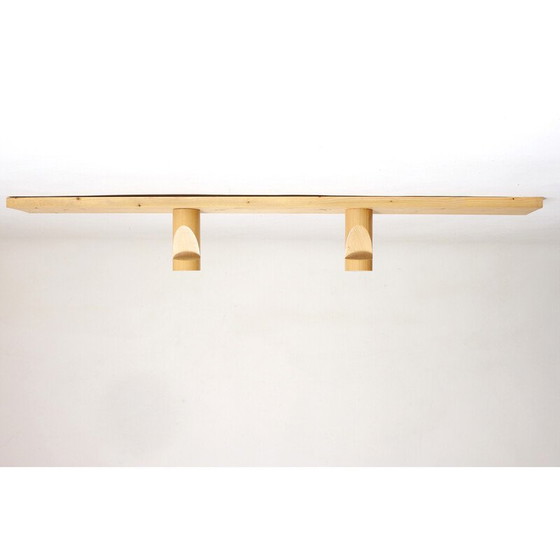 Image 1 of Vintage coat rack in solid pine, selected by Charlotte Perriand for Les Arcs, 1960