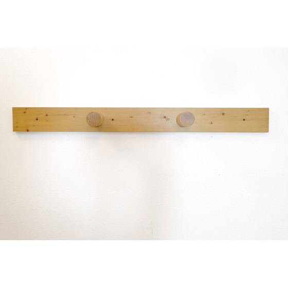 Image 1 of Vintage coat rack in solid pine, selected by Charlotte Perriand for Les Arcs, 1960