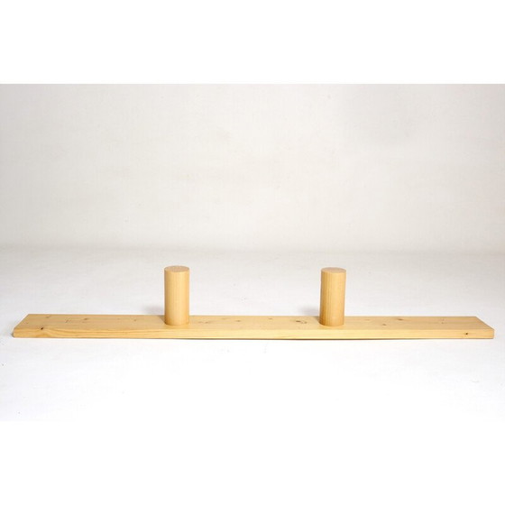 Image 1 of Vintage coat rack in solid pine, selected by Charlotte Perriand for Les Arcs, 1960