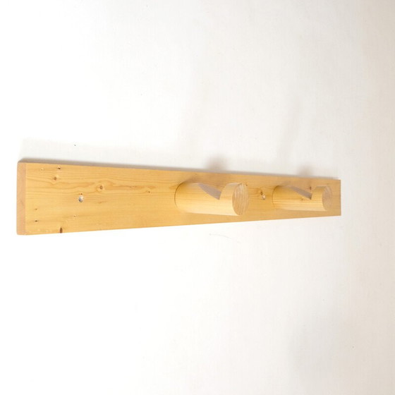 Image 1 of Vintage coat rack in solid pine, selected by Charlotte Perriand for Les Arcs, 1960