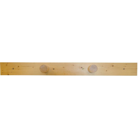 Image 1 of Vintage coat rack in solid pine, selected by Charlotte Perriand for Les Arcs, 1960