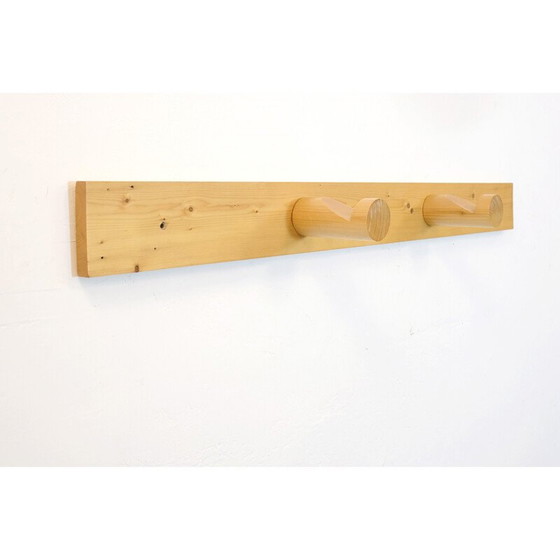 Image 1 of Vintage coat rack in solid pine, selected by Charlotte Perriand for Les Arcs, 1960