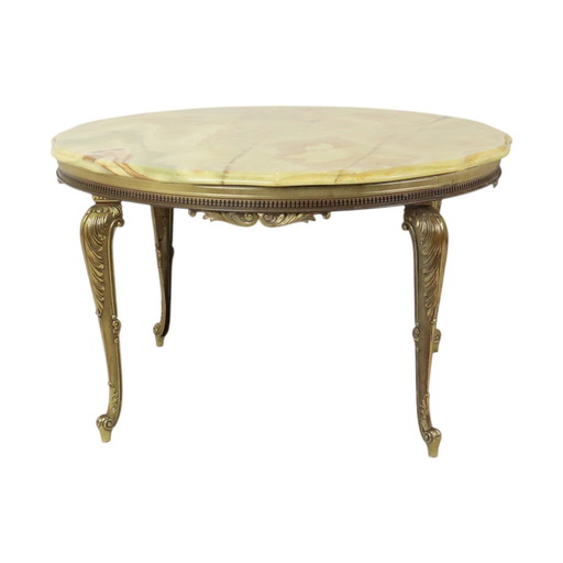 Round Coffee Table Onyx Marble