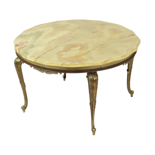 Round Coffee Table Onyx Marble