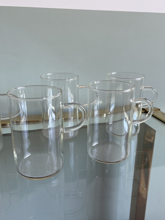 Image 1 of 6x mouth-blown glass mugs