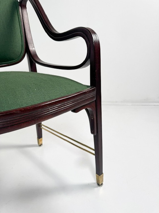 Image 1 of Pair Of Armchairs "412" By Otto Wagner For J&J Kohn, Austria,1900S