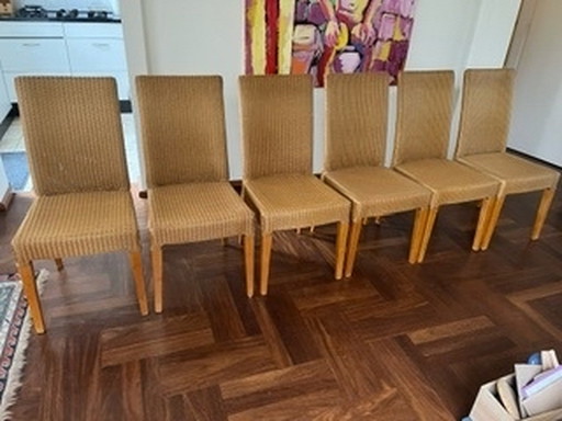 6x Lloyd Loom chairs