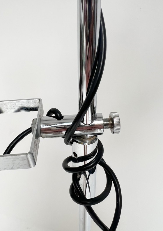 Image 1 of Herda Chrome Floor Lamp In Space Age Style, 1970'S