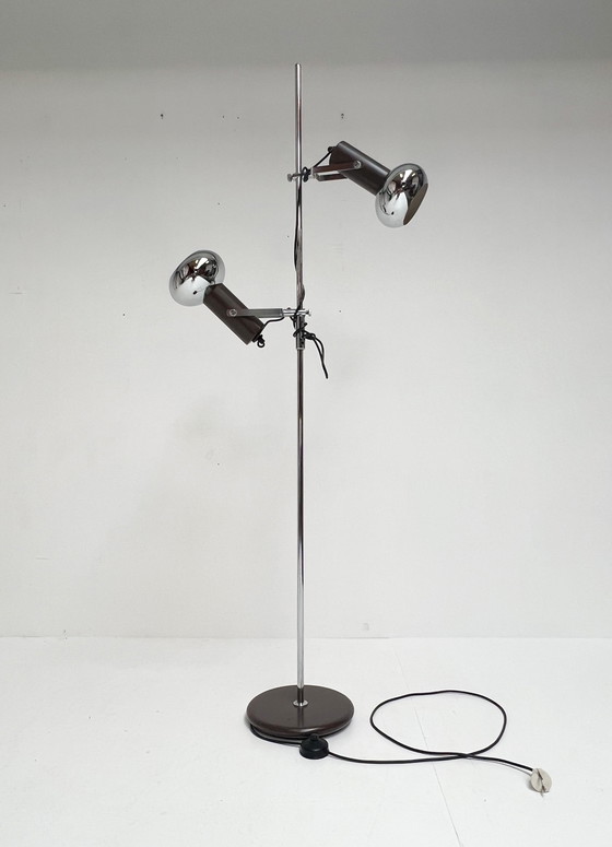 Image 1 of Herda Chrome Floor Lamp In Space Age Style, 1970'S