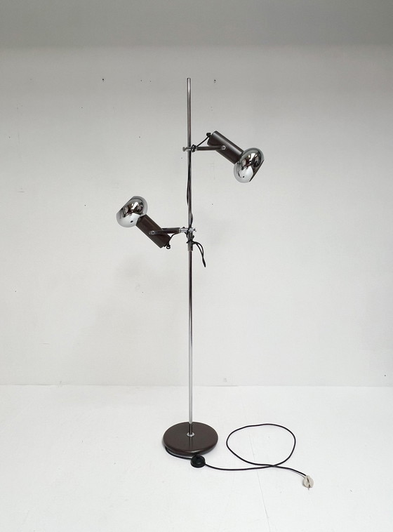 Image 1 of Herda Chrome Floor Lamp In Space Age Style, 1970'S