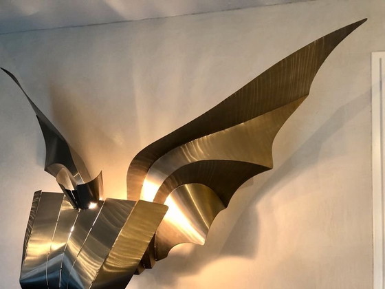 Image 1 of Vintage Xxl Floor Lamp Floor Lamp Angel By Stubenrauch