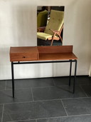 Coiffeuse en teck Mid Century Modern