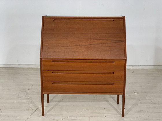 Image 1 of Danish teak secretary desk writing desk chest of drawers kai kristiansen