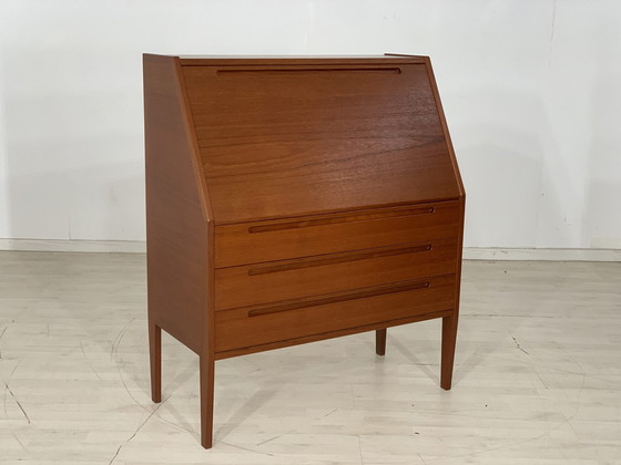 Image 1 of Danish teak secretary desk writing desk chest of drawers kai kristiansen