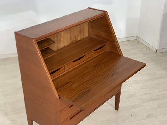 Image 1 of Danish teak secretary desk writing desk chest of drawers kai kristiansen