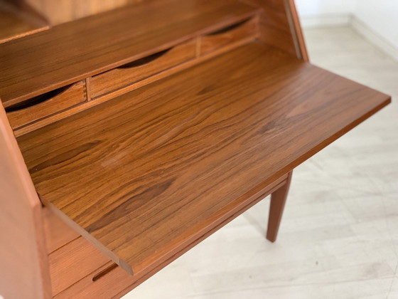 Image 1 of Danish teak secretary desk writing desk chest of drawers kai kristiansen